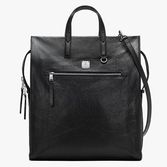 MCM Handbags - MCM‎ Klassik Tote in Crushed Black Leather